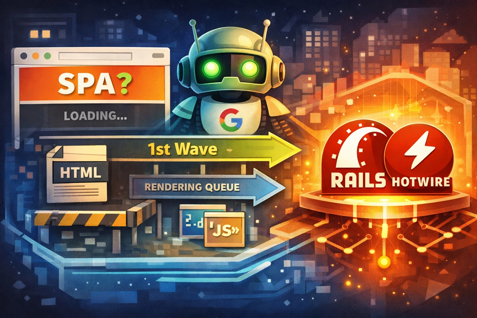 🧭 SPAは本当にSEOに強いのか？「2段階インデックス」の現実と、Rails Hotwireという最適解